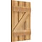 Ekena Millwork Spaced Board-n-Batten Shutters w/Z-Bar, Rough Sawn Western Red Cedar, 17 1/8W x 25H, PR RBS06Z17X025RWR - alternate 5